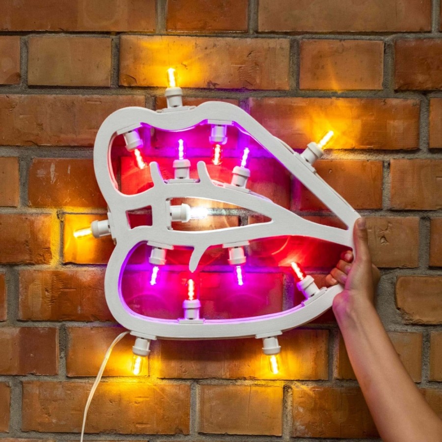 Explained Luminous Objects | Seletti - Panel Wall Light Lips