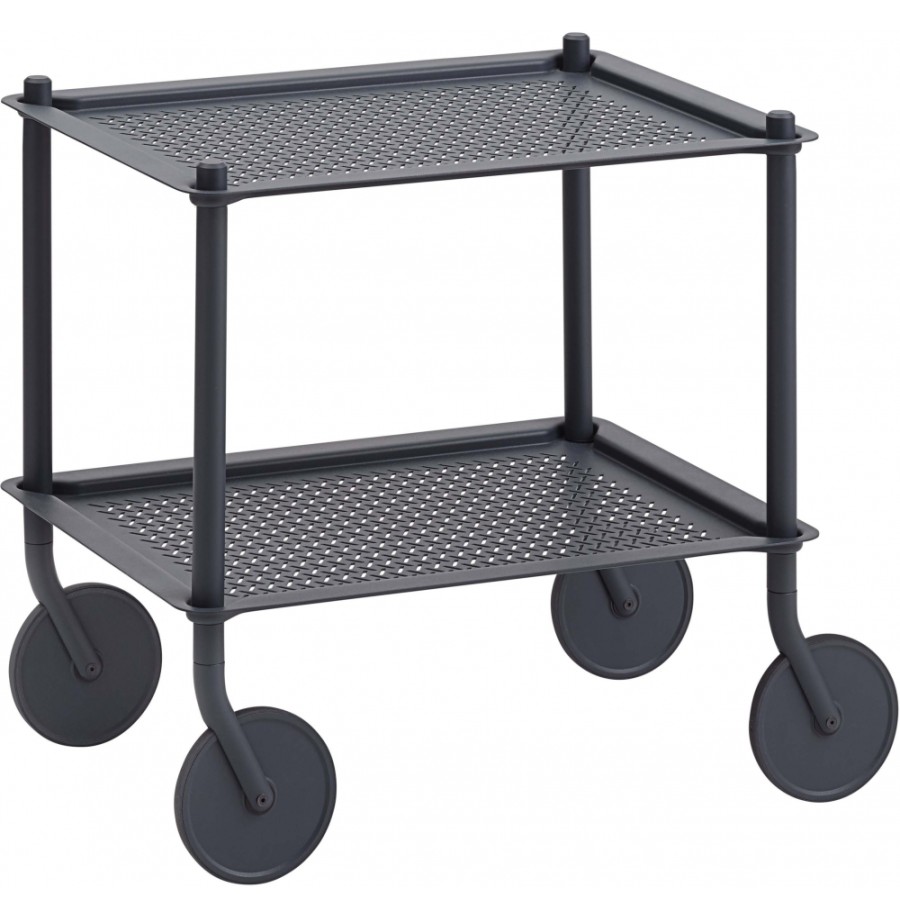 Muuto Serving Trolley | Muuto - Flow Trolley 2-Tier Blue Gray