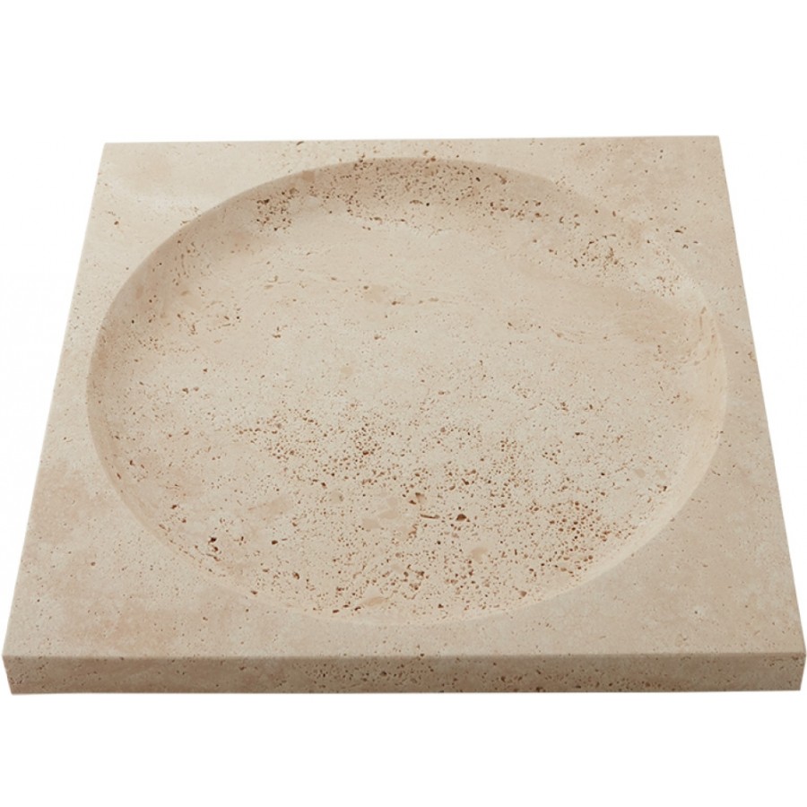 AYTM Decoration | Aytm - Regina Decorative Bowl Travertine 30X30 Cm