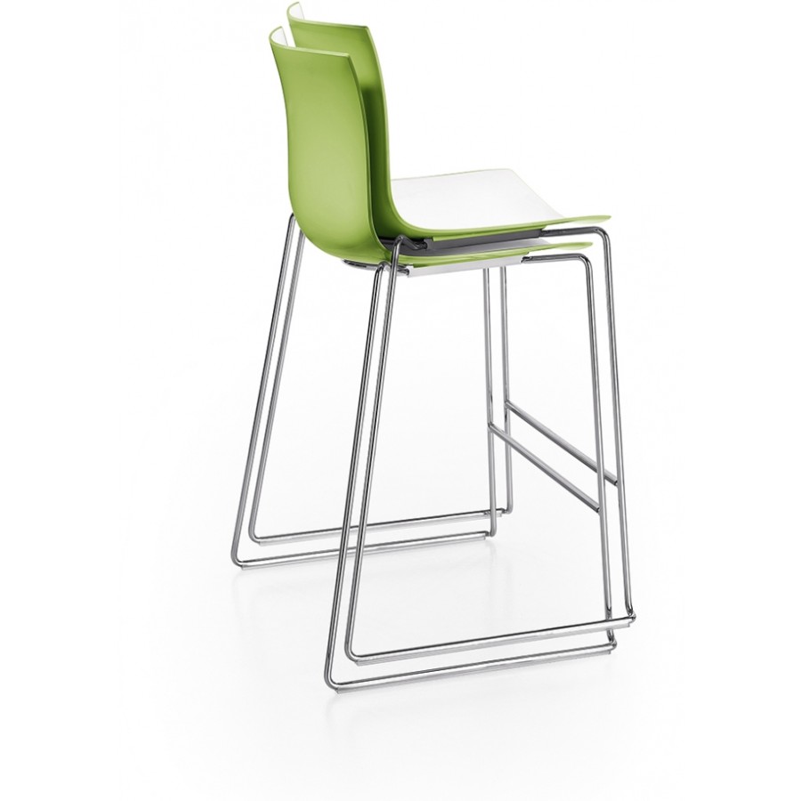 Arper Barstool | Arper - Catifa 46 0474 Bar Stool Two Tone H 64Cm