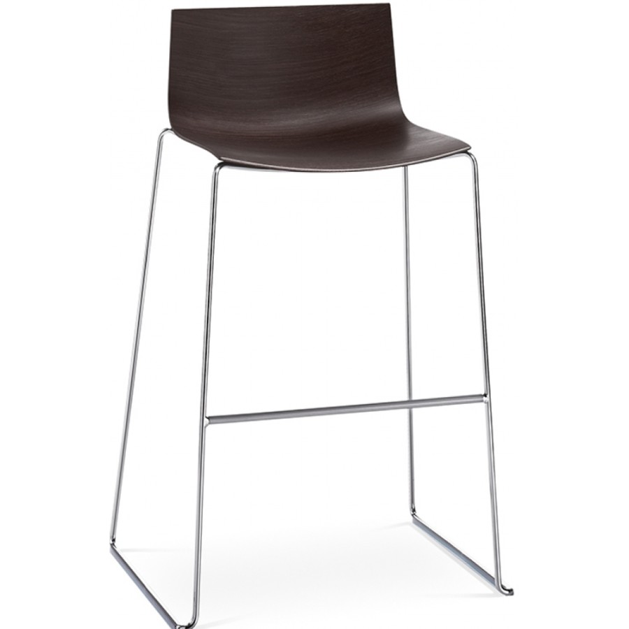 Arper Barstool | Arper - Catifa 46 0571 Bar Stool Wood H 76Cm