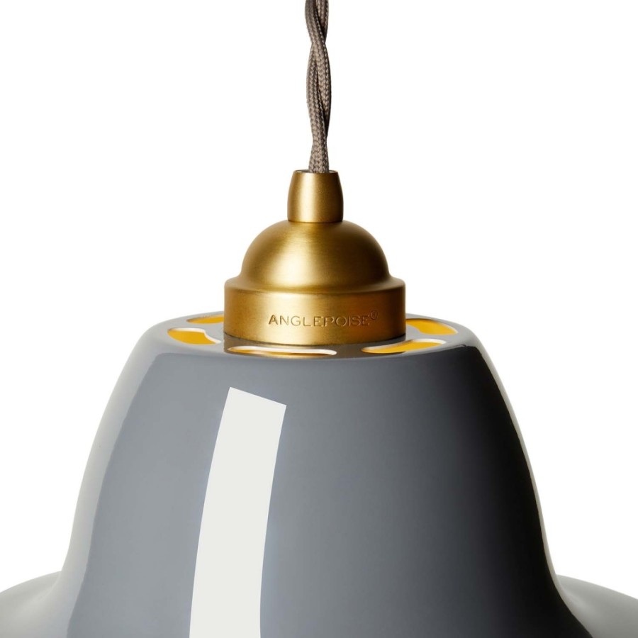 Anglepoise Pendant Lights | Anglepoise - Original 1227 Brass Midi Wide Hangeleuchte