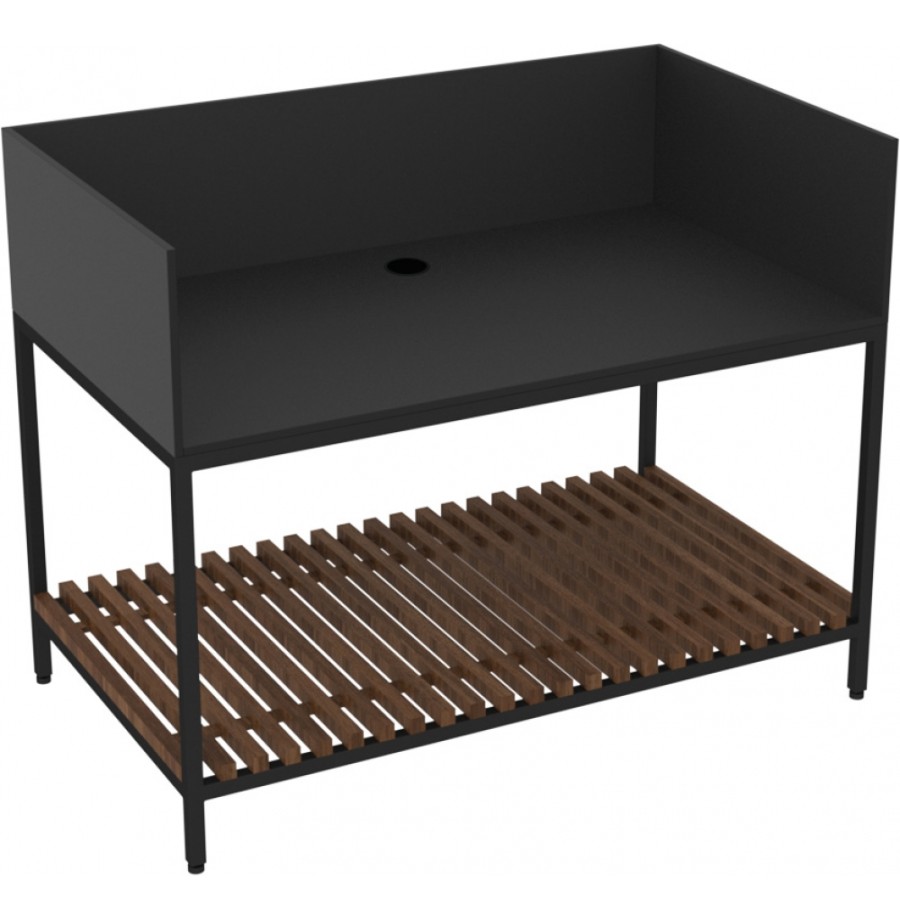 Conmoto Shelves | Conmoto - Ticino Frame Outdoor Modulsystem Bbq 120 Ohne Grill