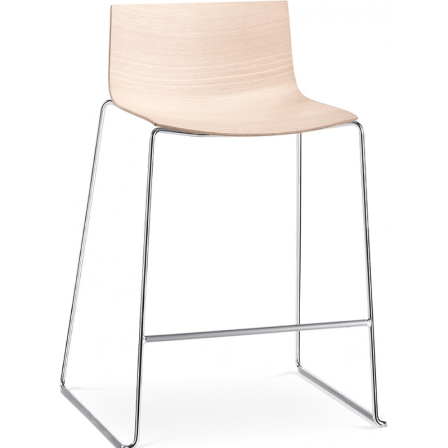 Arper Barstool | Arper - Catifa 46 0572 Bar Stool Wood H 64Cm