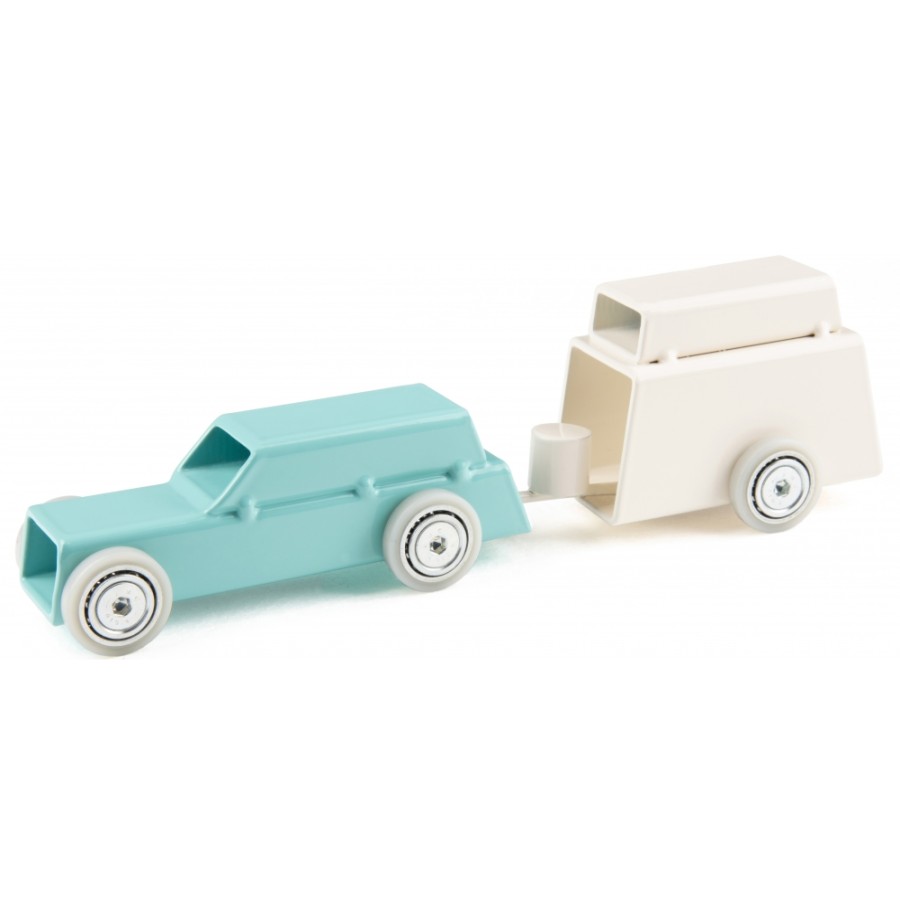 Magis Characters | Magis - Archetoys Vehicle Miniature Caravan With Trailer Green