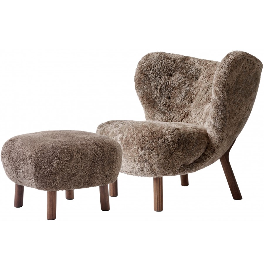 &Tradition Armchair | &Tradition - Little Petra Vb1 Lounge Sessel Inkl. Atd1 Hocker (Set)