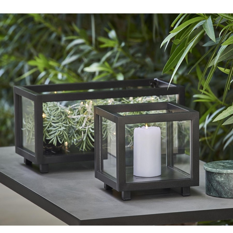 Cane line Candle Holder | Cane-Line - Lightbox, Quadratisch Klein