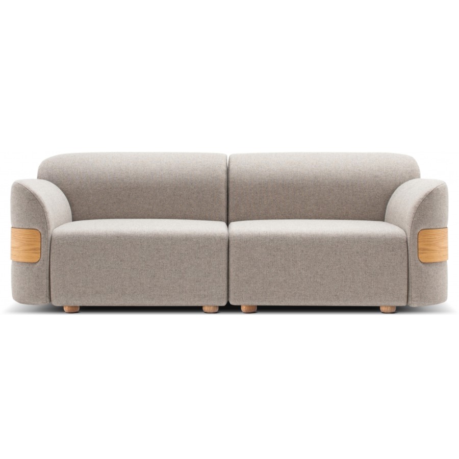 Gazzda Sofas | Gazzda - Hugg Modular Sofa Natural Oak 2-Seater