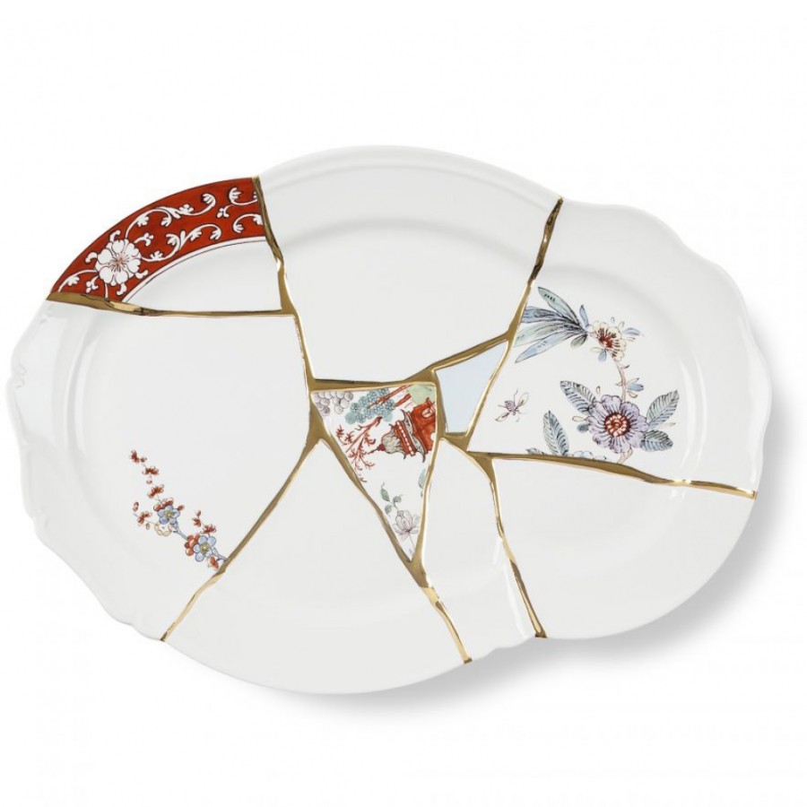 Explained Serving Dish | Seletti - Kintsugi Tablet