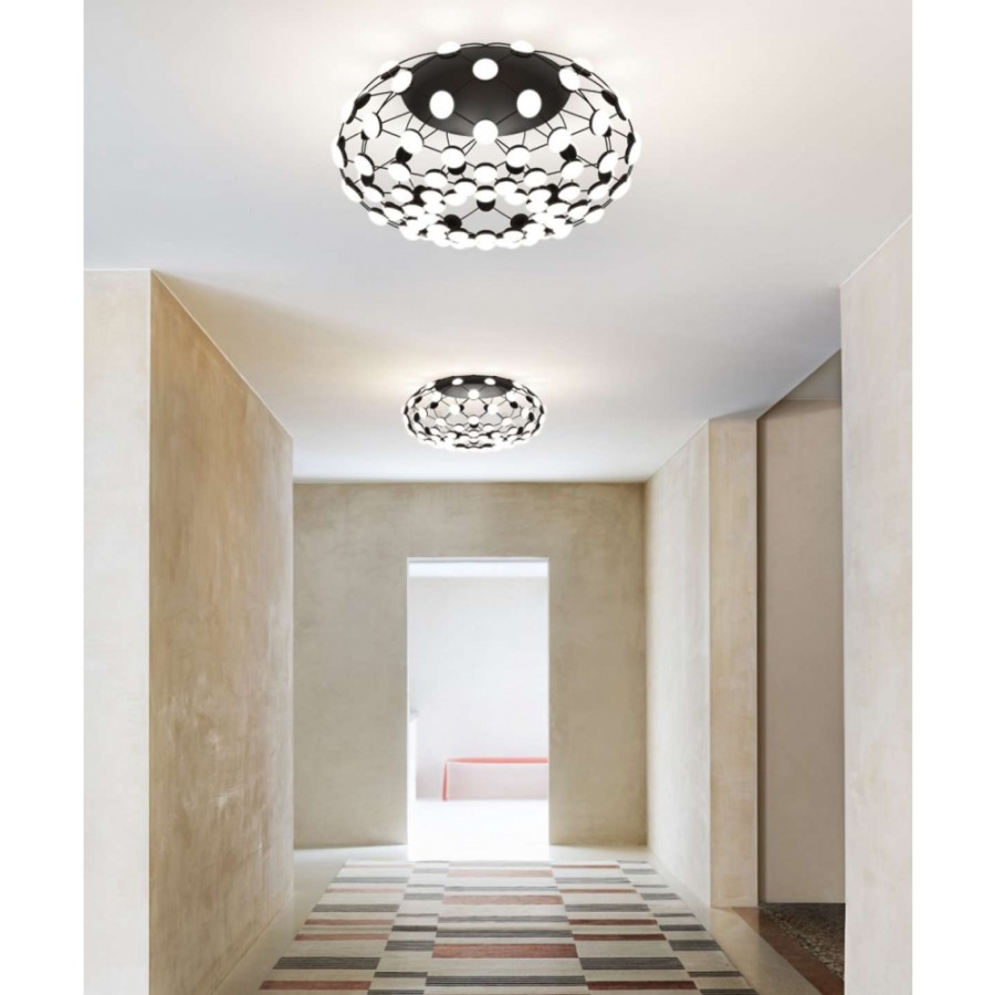 Luceplan Ceiling Lights | Luceplan - Mesh D86 Led Ceiling Light O70 Cm, Trailing Edge