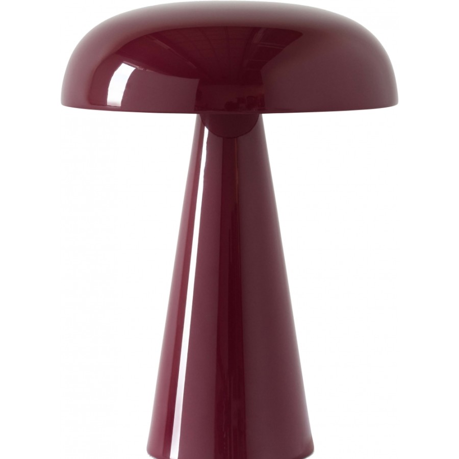 &Tradition To Shine | &Tradition - Como Sc53 Portable Table Lamp Red Brown