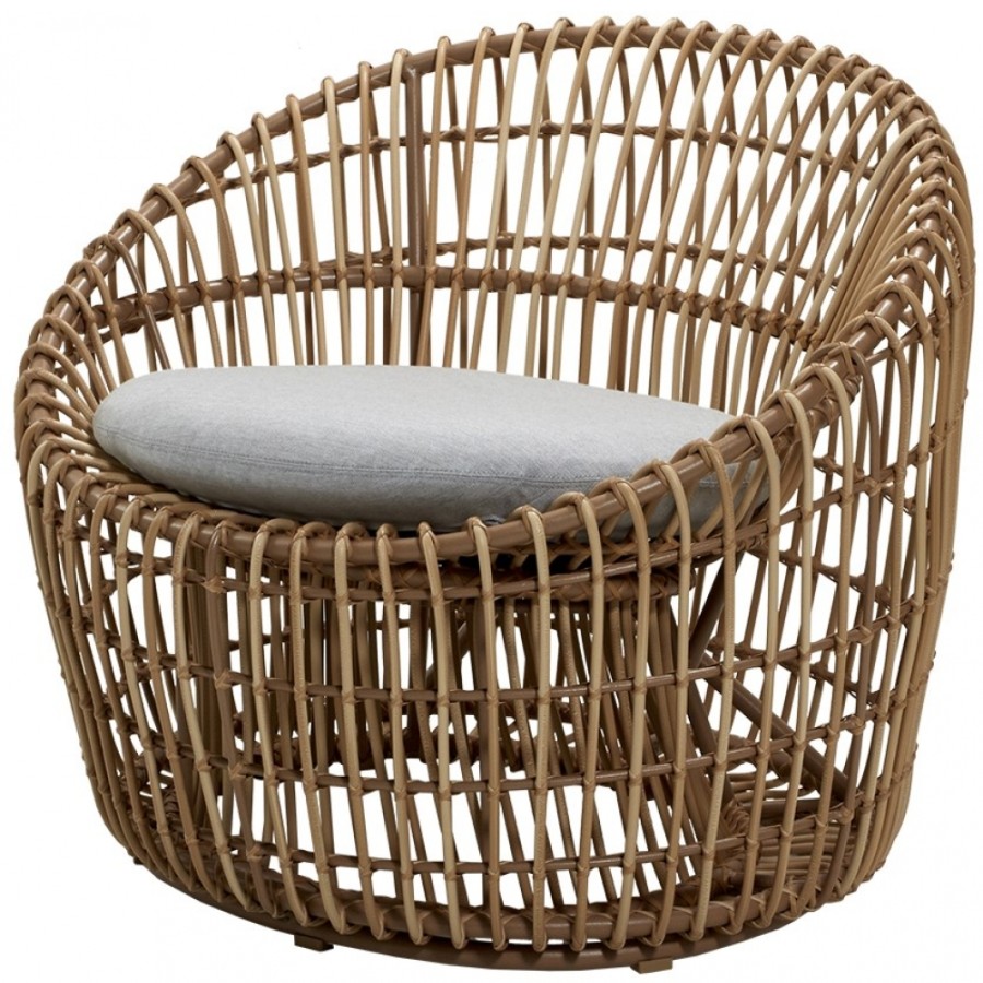 Cane line Armchair | Cane-Line - Nest Round Outdoor Sessel Naturlich