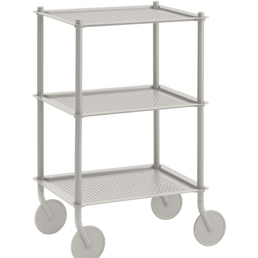 Muuto Serving Trolley | Muuto - Flow Trolley 3 Levels Gray