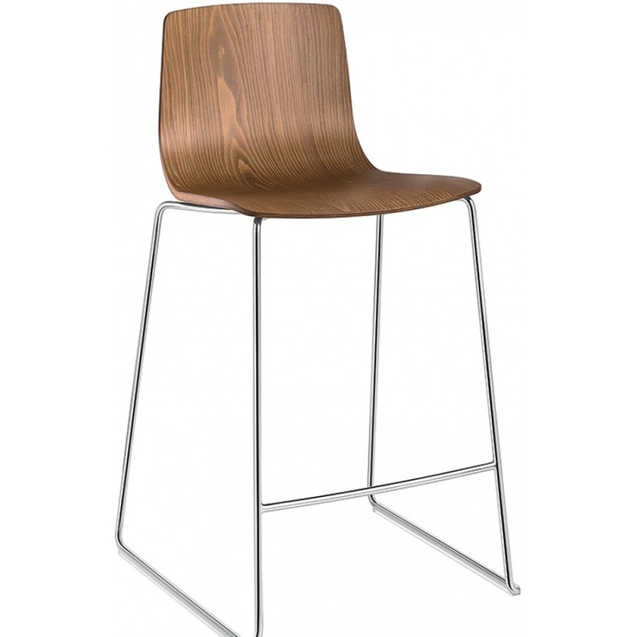 Arper Barstool | Arper - Aava 3911 Bar Stool Wood Sled Base