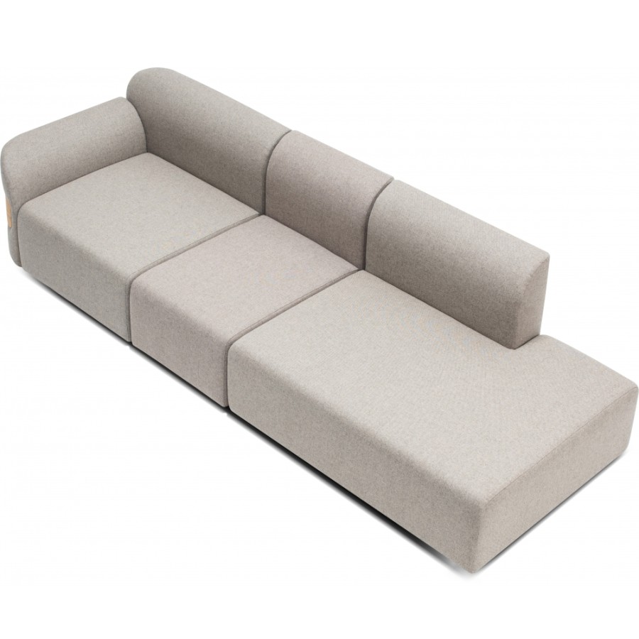 Gazzda Sofas | Gazzda - Hugg Modular Sofa Natural Oak 3-Seater